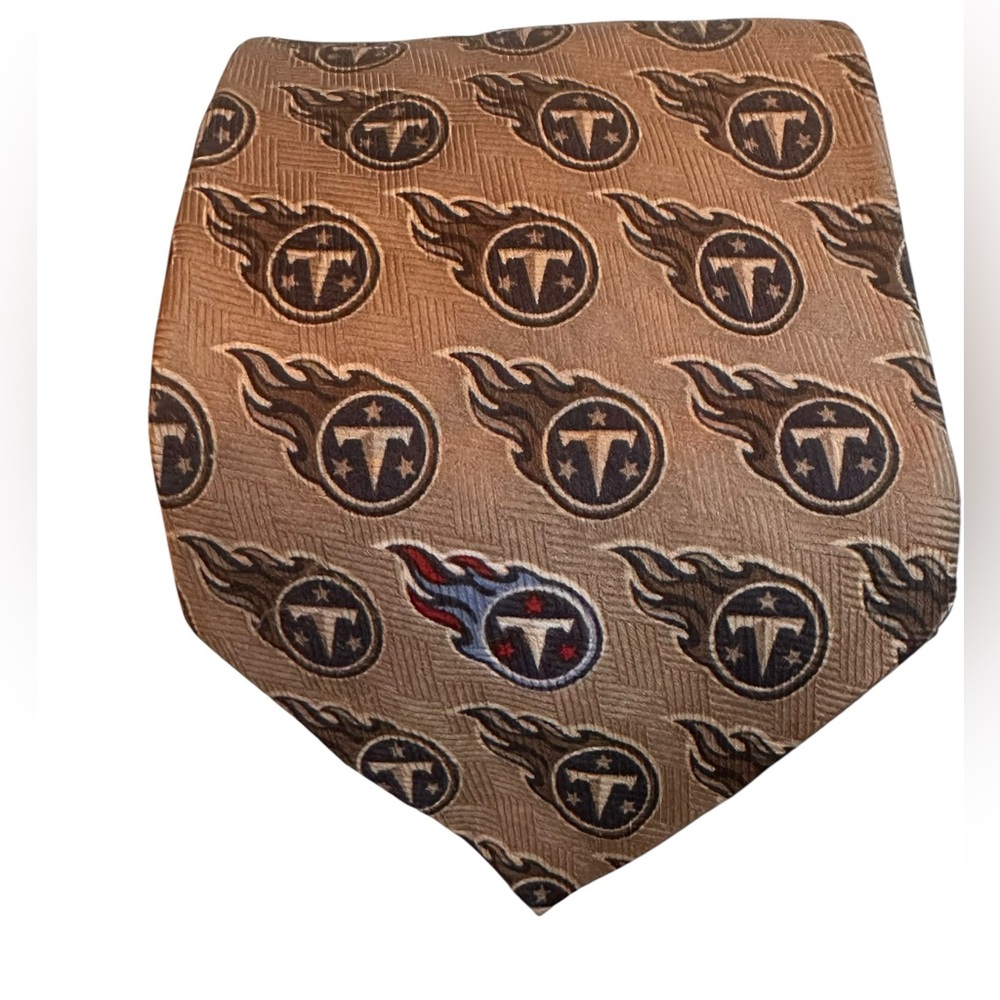Tennessee TN Titans Tonal Logo Silk‎ Tie by Ralph Marlin